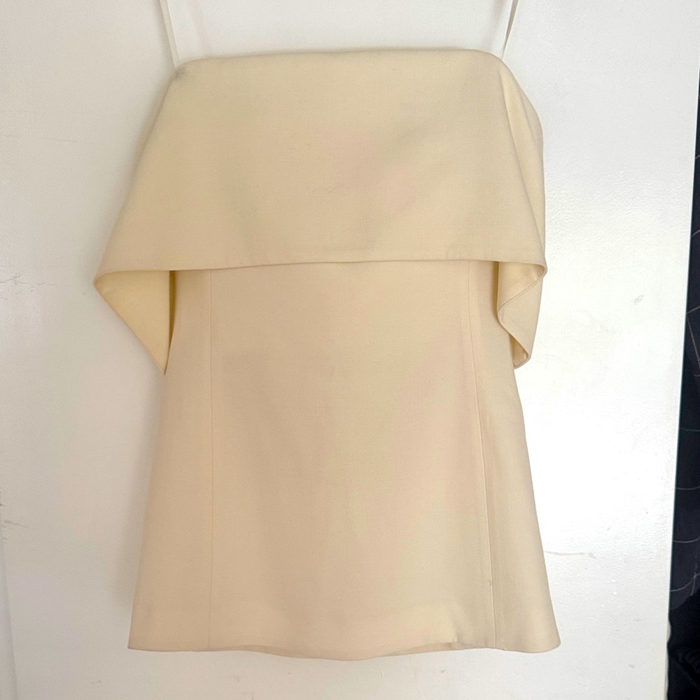 TOTEME Macadamia Off-Shoulder Top